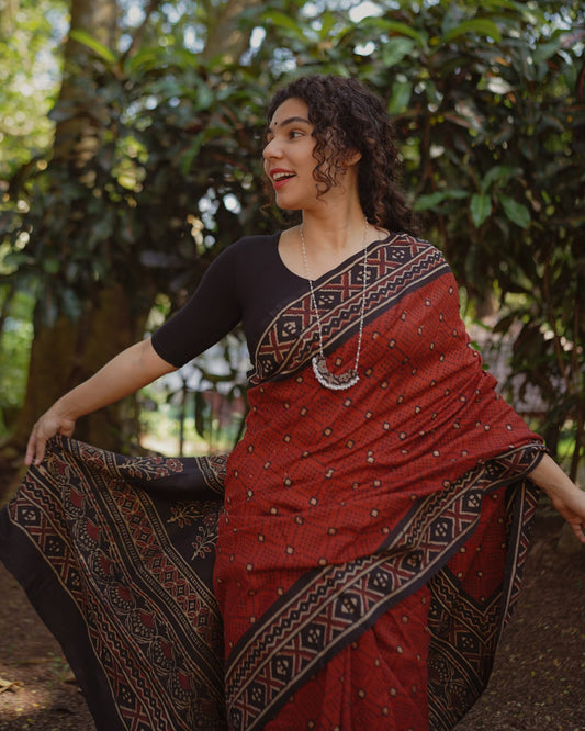 Maheshwari Silk Saree (M1)