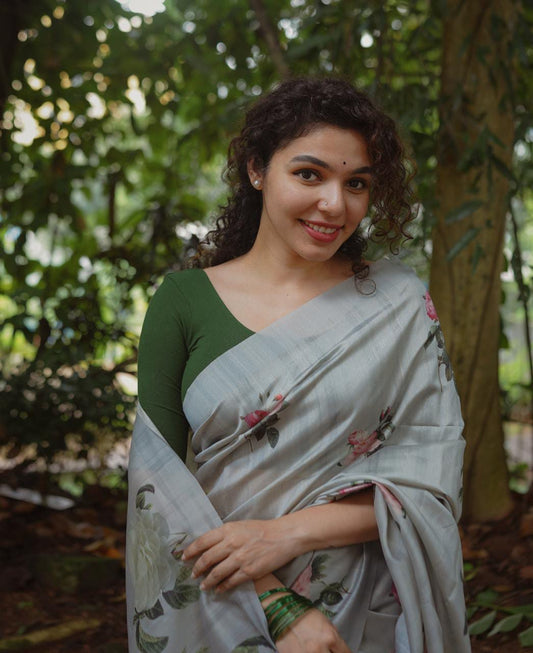 Floral Print Saree ( RS. 870/- (70% Off on MRP Rs. 2900/-)( DS-243)