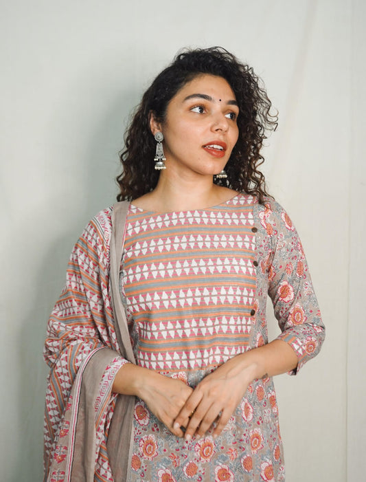 Top, Bottom & Dupatta Set (code-1397bk)