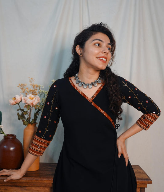 Georgette Kurthi (code-1091bk)