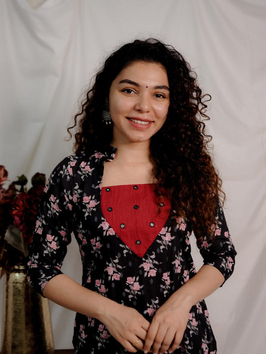 Designer Kurthi(Code-1637 BK)