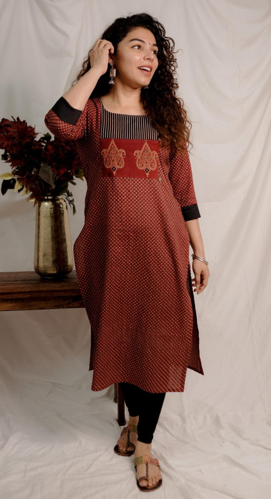 Designer Kurthi(Code-1633 BK)