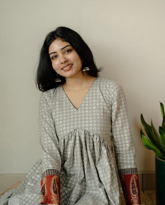 Designer Kurthi (Code - 1854BK)