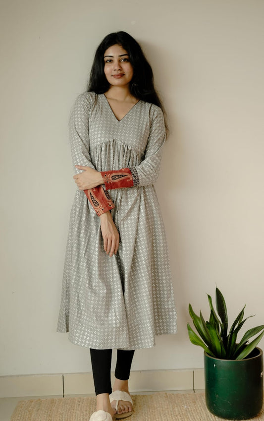 Designer Kurthi (Code - 1854BK)