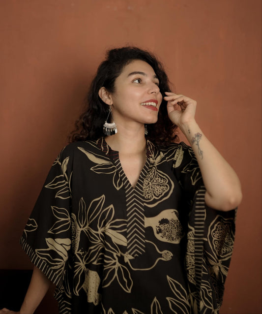 Kaftan Co-ord Set (Code - 1865 BK)