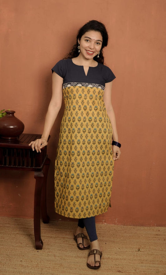 Designer Kurthi - (Code - 1874 BK)