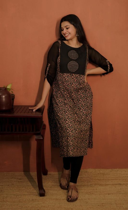Designer Kurthi (Code-1804 BK)