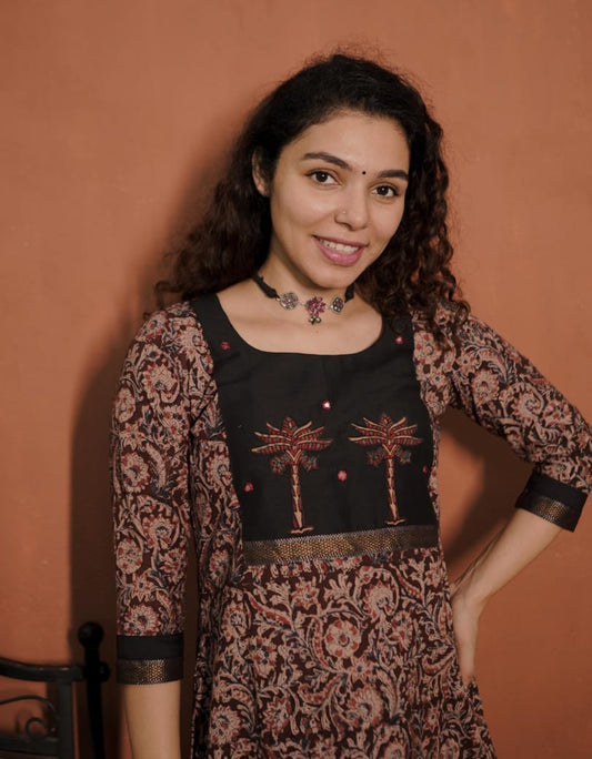 Designer Kurthi (Code - 1834 BK)