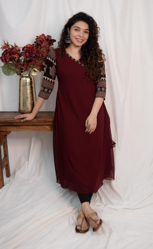 Designer Kurthi(Code-1572 BK)