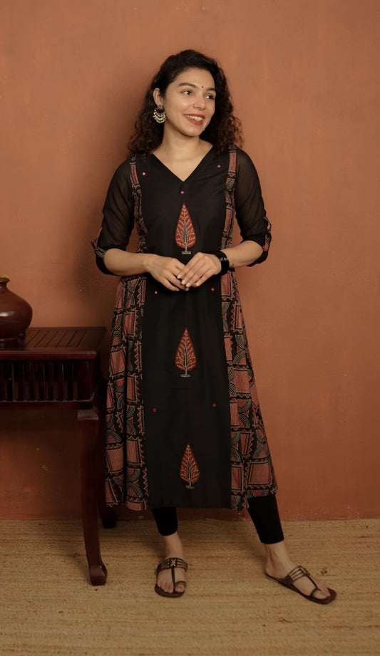 Designer Kurthi (Code - 1877 BK)