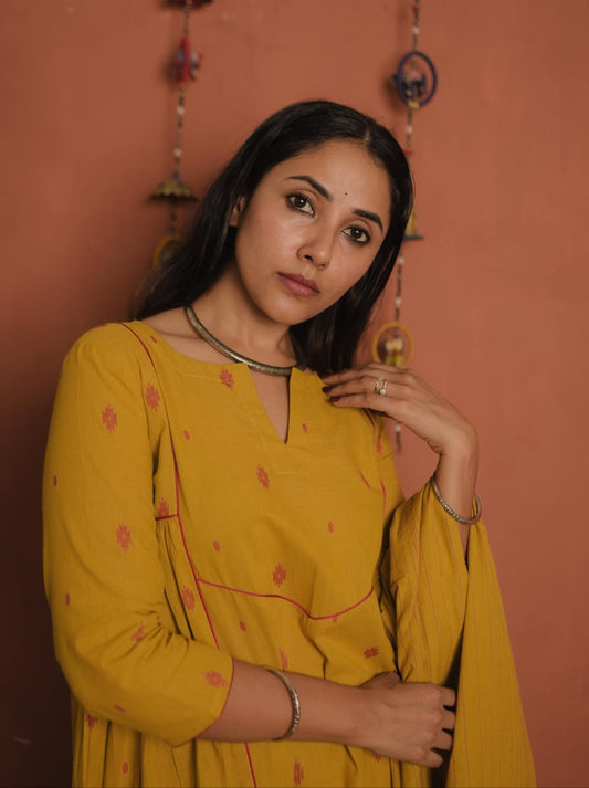 Co-ord Set with Dupatta (Code - 1910 BK)