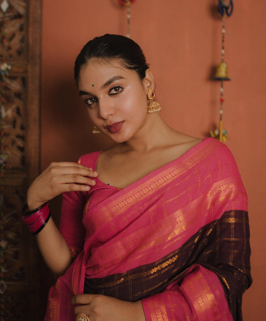 Sungudi Cotton Saree (Code - CS 45)