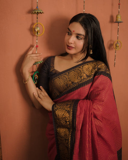Sungudi Cotton Saree (Code - CS 53)
