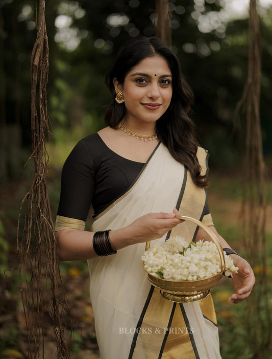 Kerala Cotton Set Mundu (Code - KS 23)