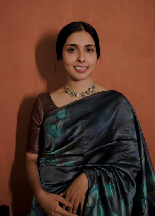 Hand Painted Silk Saree - (48 SS)