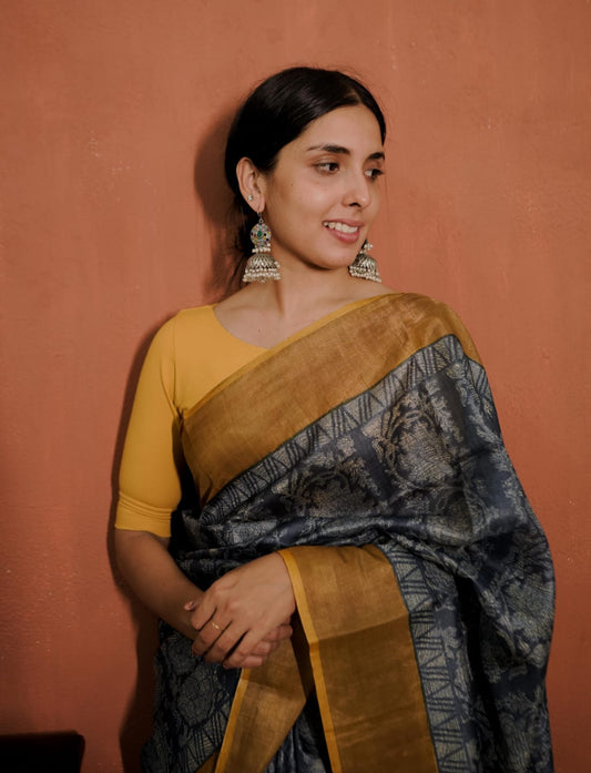 Tussar Silk Saree - (57 SS)