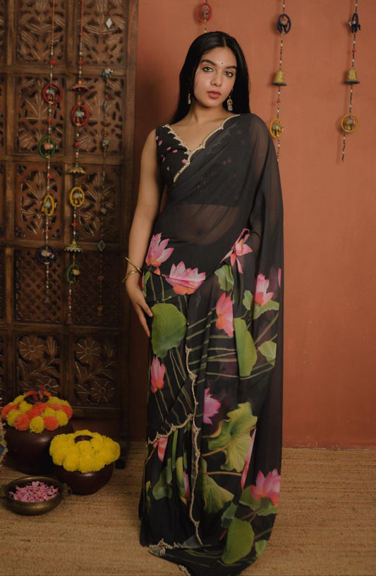Georgette Saree (Code - 62 SS)