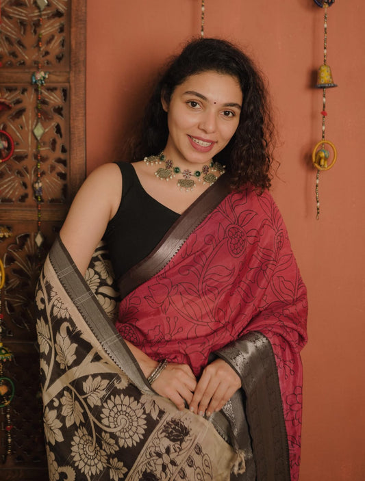 Handloom Silk Sare  (Code - 64 SS)