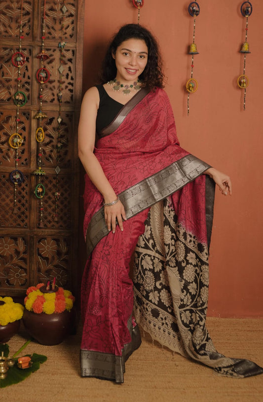 Handloom Silk Sare  (Code - 64 SS)