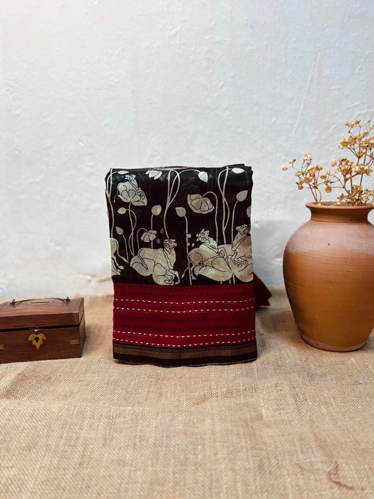 CHANDERI SILK SAREE-(CH02)