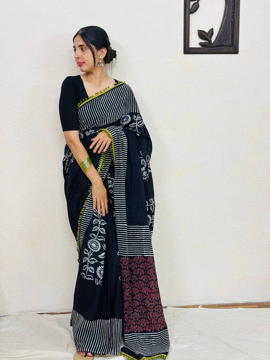COTTON SAREE -(CC05)