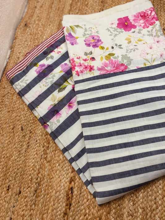 HANDLOOM LINEN SAREE -(SM16)