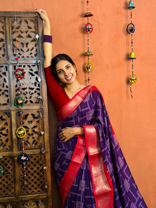 SEMI SILK SAREE -(SG32)