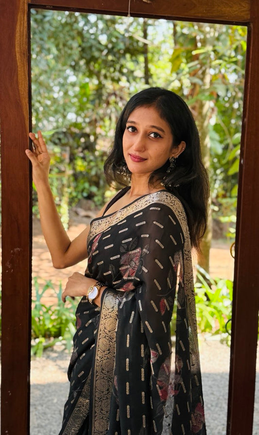 GEORGETTE SAREE -(WS15)