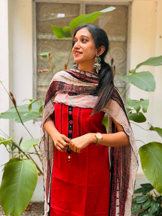 UNSTITCHED SALWAR SET -(WS48)