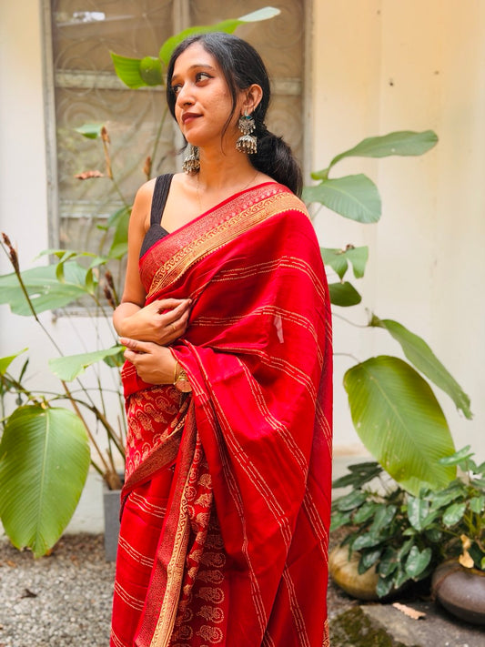 CHANDERI SILK SAREE -(WS47)