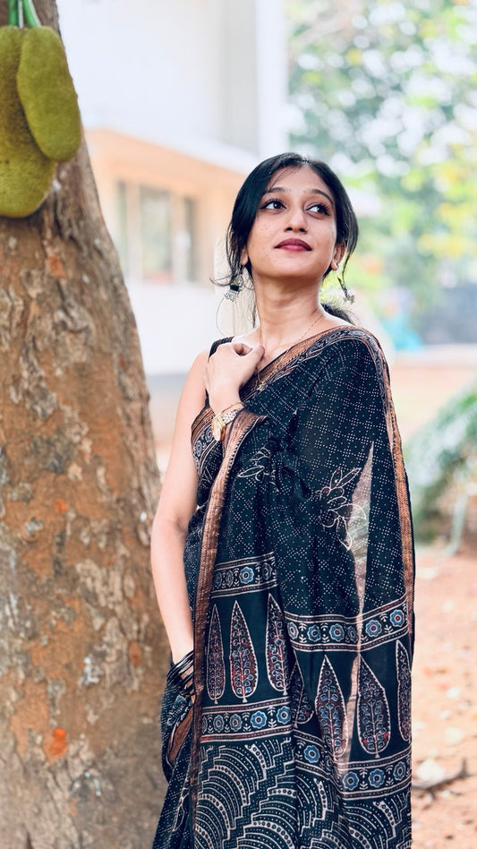 CHANDERI SILK SAREE -(WS61)