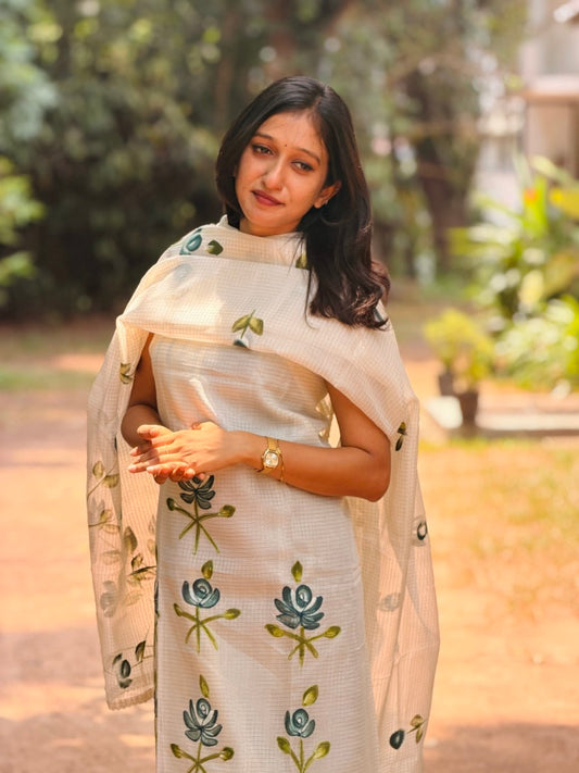 UNSTITCHED SALWAR SET -(WS111)