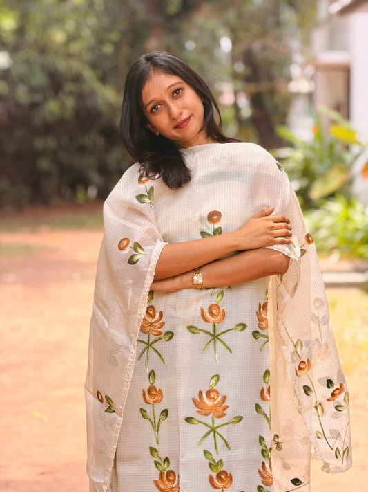 UNSTITCHED SALWAR SET -(WS112)