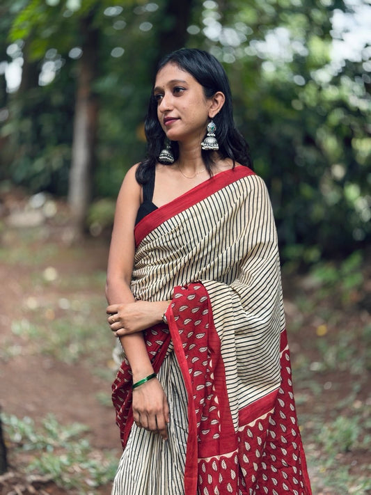 COTTON SAREE -(WS132)