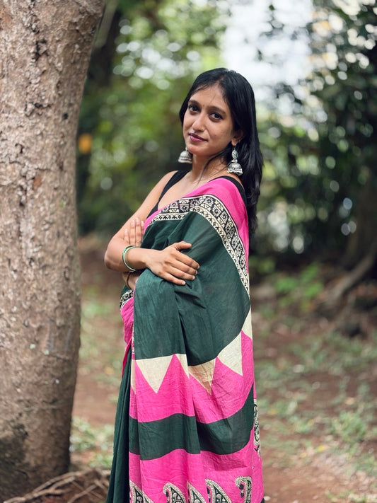 COTTON SAREE -(WS135)