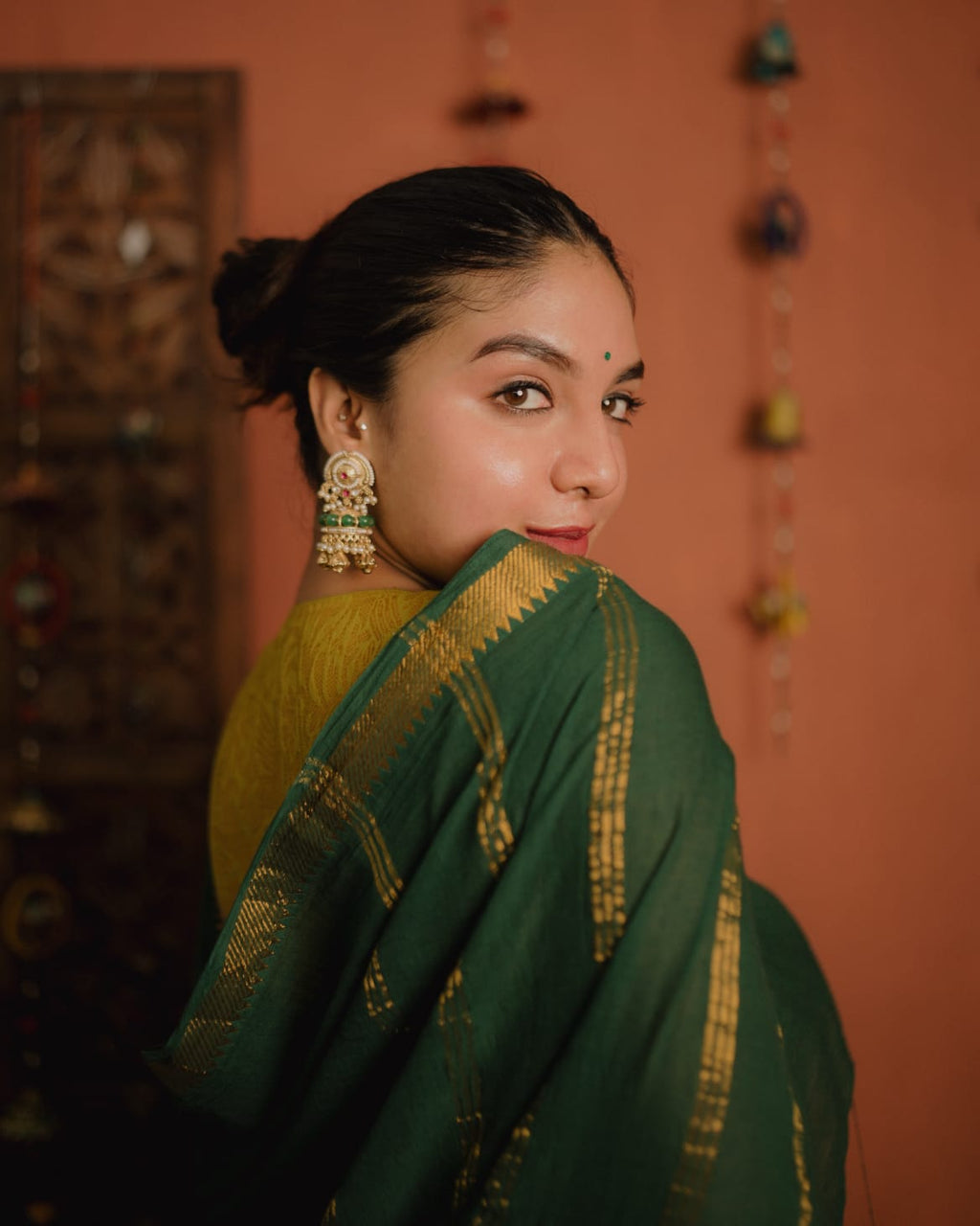 Sungudi Cotton Saree ( CS 35)