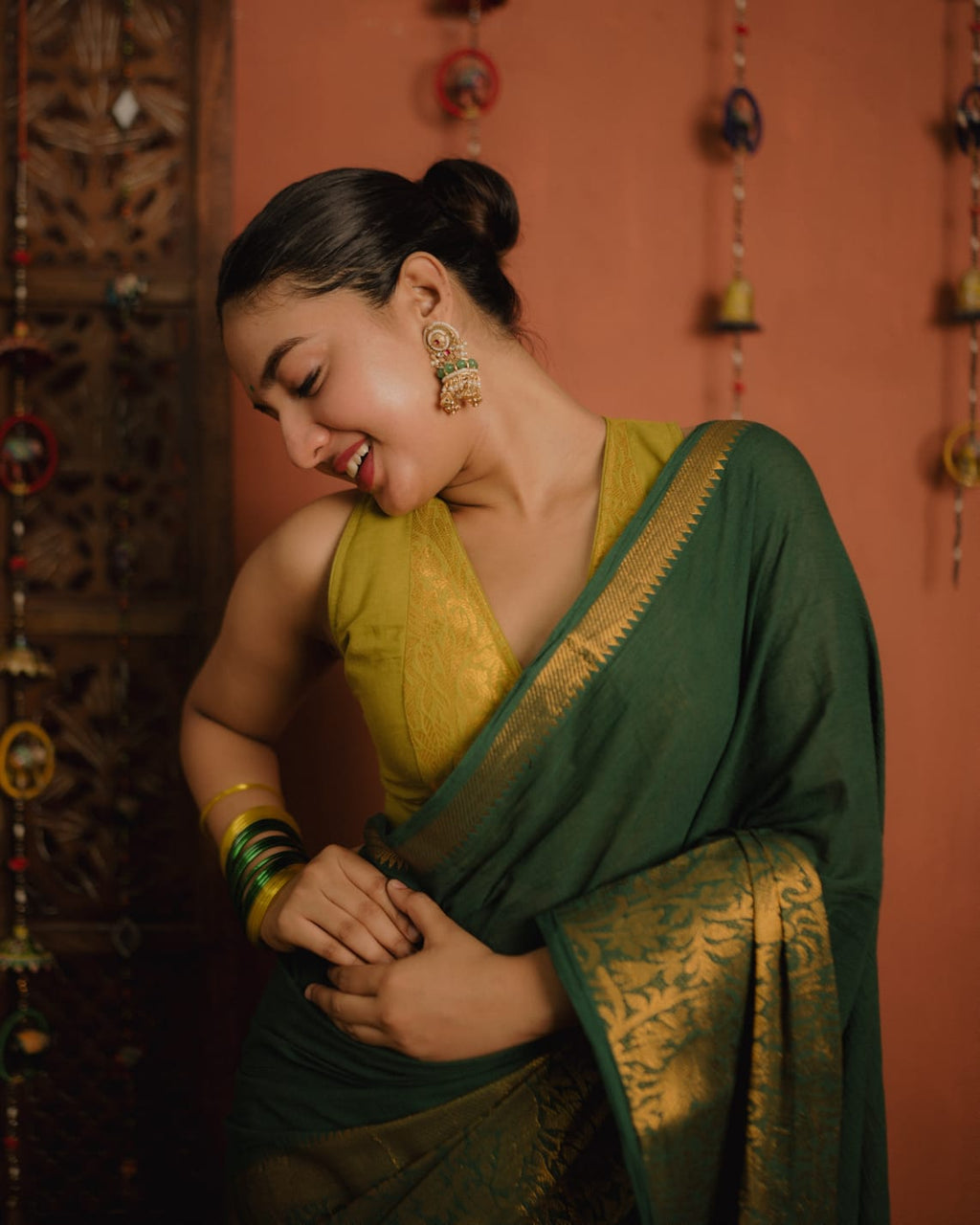 Sungudi Cotton Saree ( CS 35)
