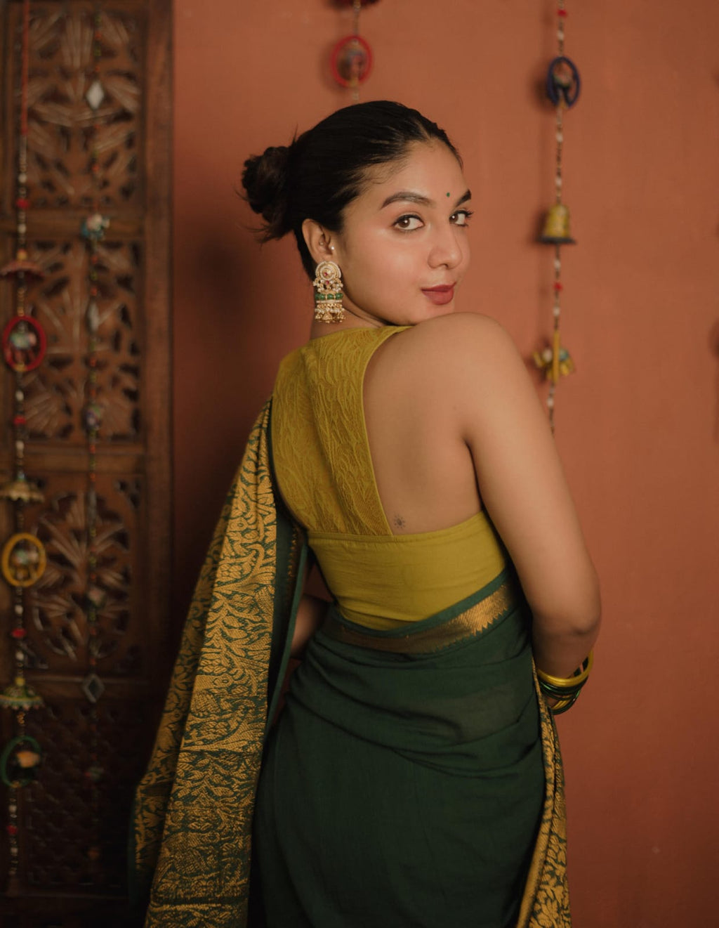 Sungudi Cotton Saree ( CS 35)
