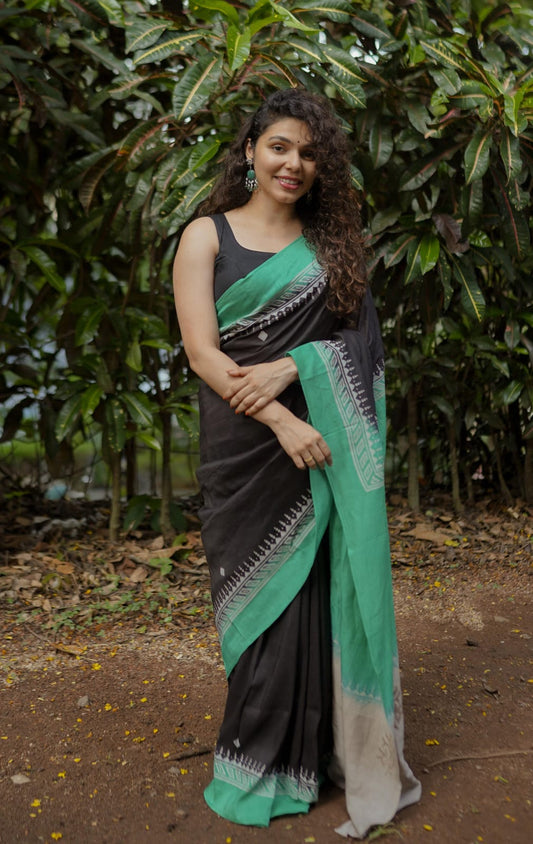 Linen saree - L01