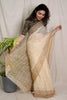 Block Printed Designer Designer Embroidery Saree ( KS 26)