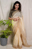 Block Printed Designer Designer Embroidery Saree ( KS 26)