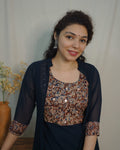 Georgette Jacket Dress (code- 1125bk)