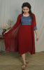 Georgette Jacket Dress ( code-1126bk)