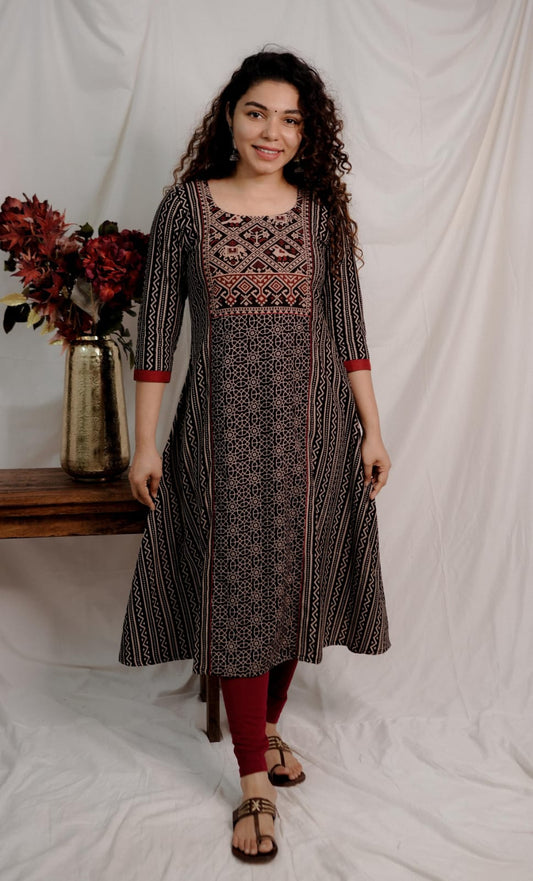 Designer Kurthi(Code-1632 BK)