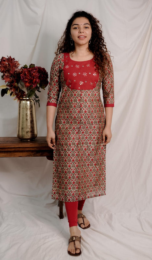 Designer Kurthi(Code-1638 BK)