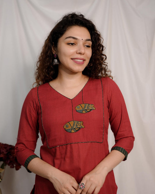 Designer Kurthi(Code-1600 BK)