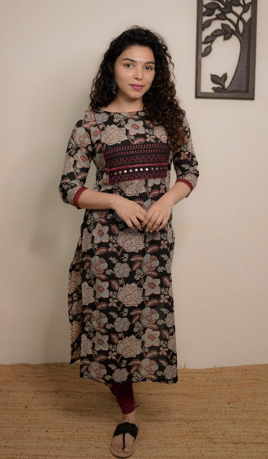 Designer Kurthi (Code-1656 BK)