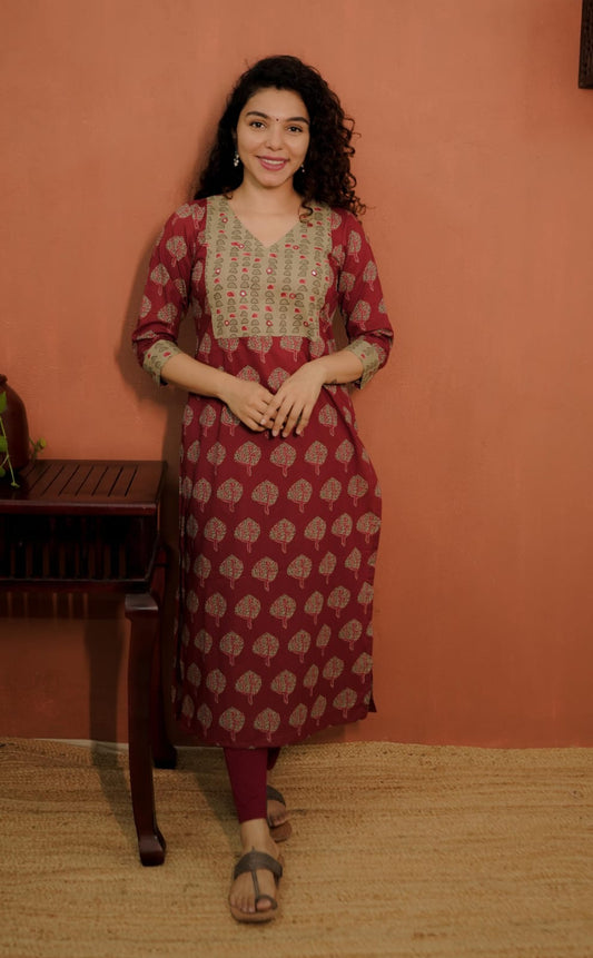 Designer Kurthi (Code - 1786 BK)