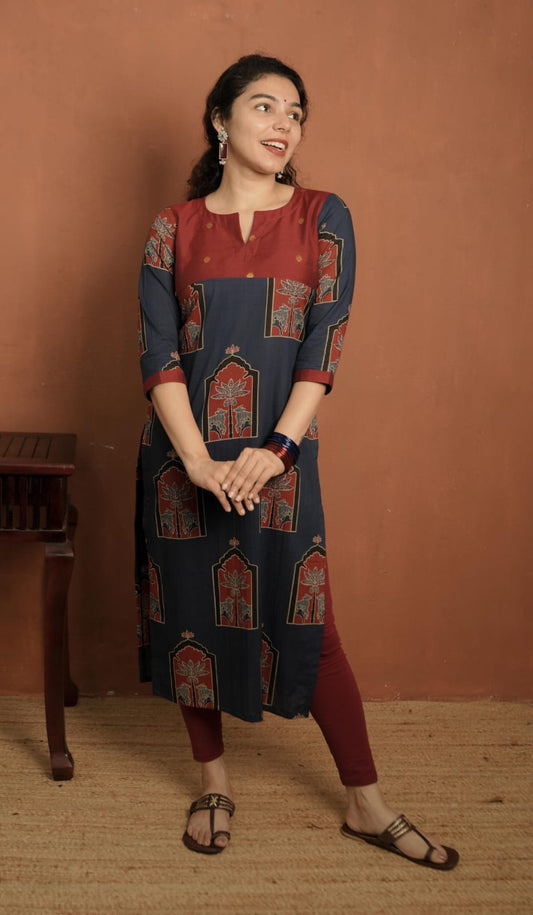 Designer Kurthi (Code -1869 BK)
