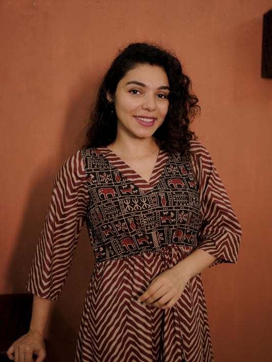 Kafthan Dress (Code-1782 BK)